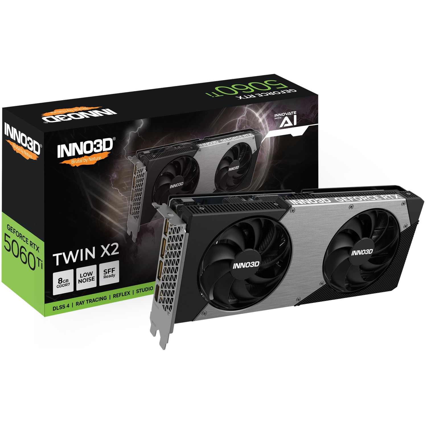 [113147] Placa De Video Inno3D Nvidia Geforce Rtx 5060 Ti 8Gb Gddr7 Twin X2
