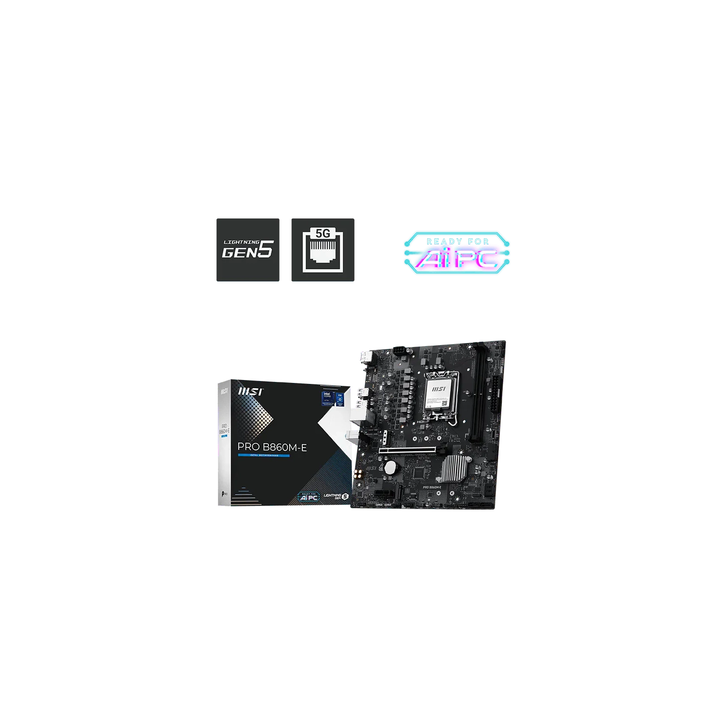 [113188] Motherboard Msi Pro B860M-E  Lga 1851 Ddr5