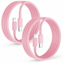 Cable Mow! Tipo C a Lightining IPHONE PINK