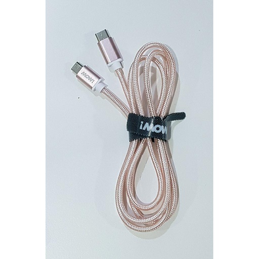 [208] MOW! - CABLE MICRO USB A TIPO C MALLADO VARIOS COLORES
