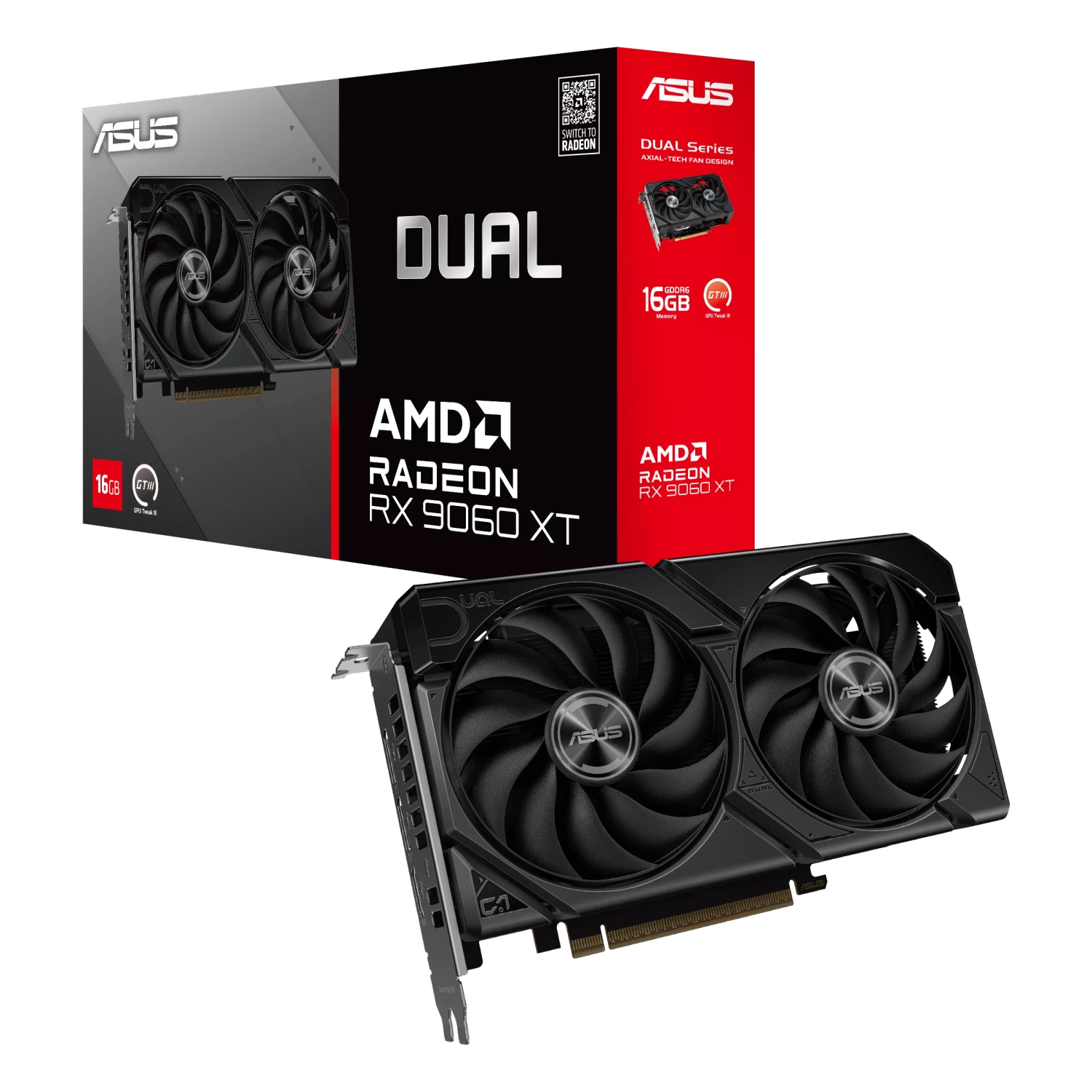 [113225] Placa De Video Asus Amd Radeon Dual Rx9060Xt 16Gb