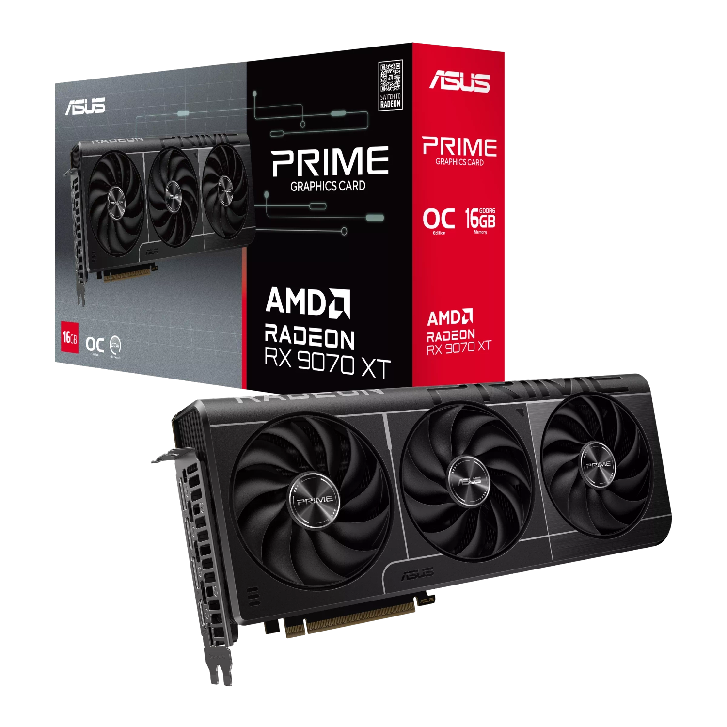 [113226] Placa De Video Asus Amd Radeon Prime Rx9070Xt O16G
