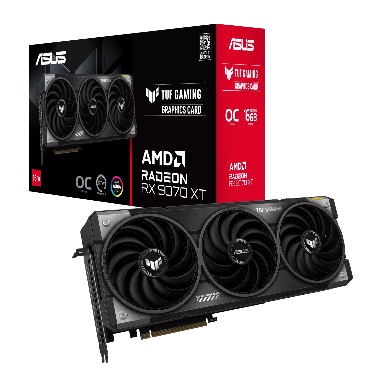 [113227] Placa De Video Asus Amd Radeon Tuf Rx9070Xt O16G G