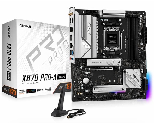 [113276] Mb (Am5) Asrock X870 Pro-A Wifi Ddr5 (Mb-X870 Proawifi) (90-Mxbt60-A0Uayaz)