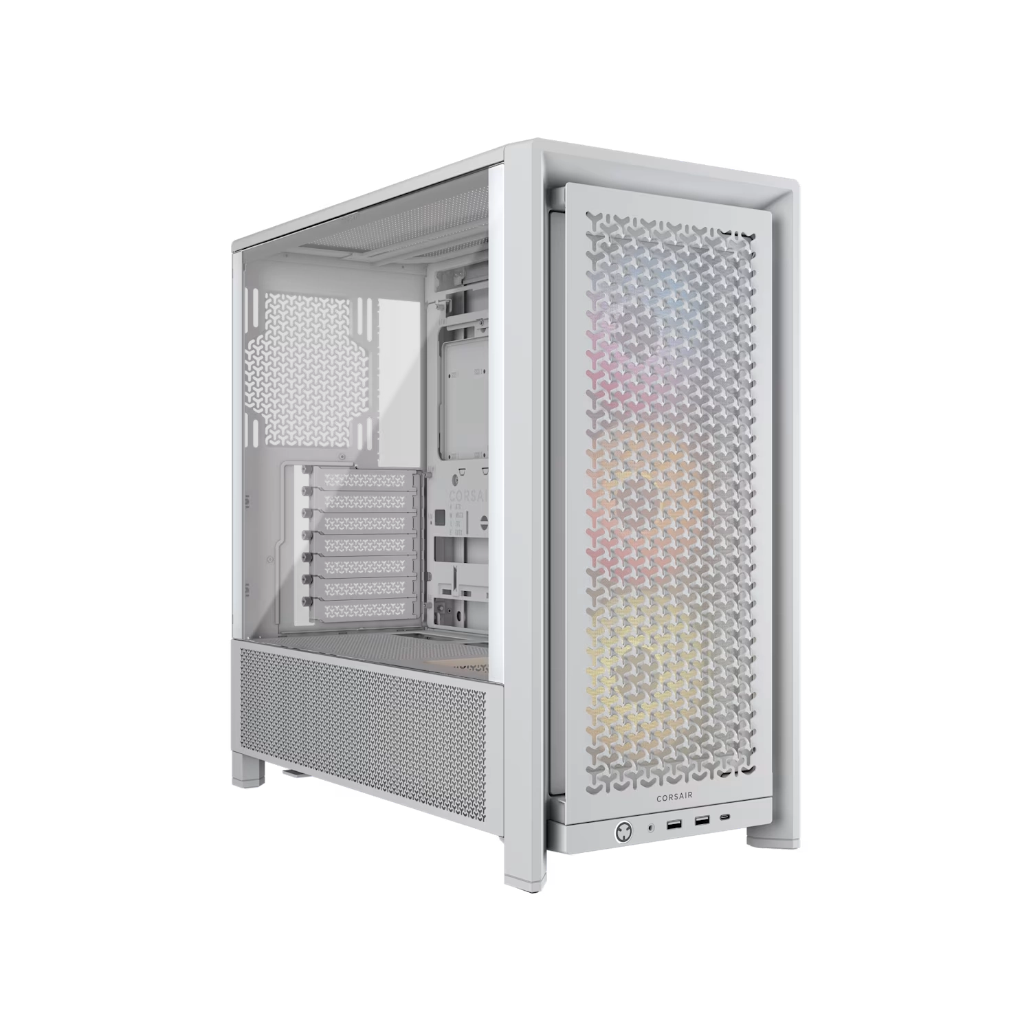 [113246] Gabinete Corsair Frame 4000D Rs Argb Mid Tower Blanco