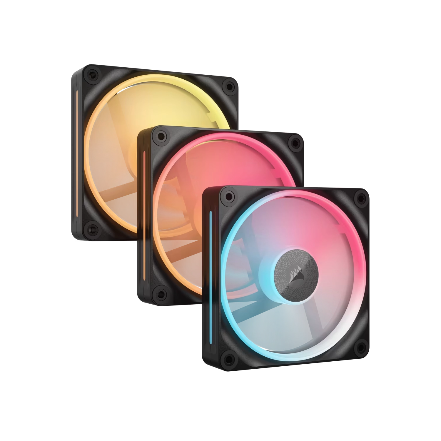 [113271] Kit De Ventiladores Corsair Flujo Reversible Icue Link Lx120-R Rgb De 120 Mm X3 Negro
