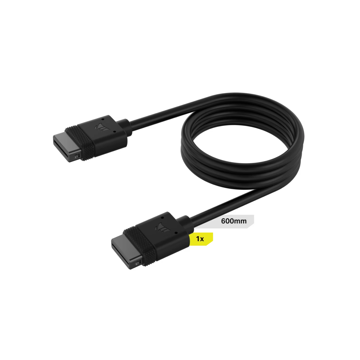 [113300] Cable Corsair Icue Link 1X 600Mm Con Conector Derecho Negro
