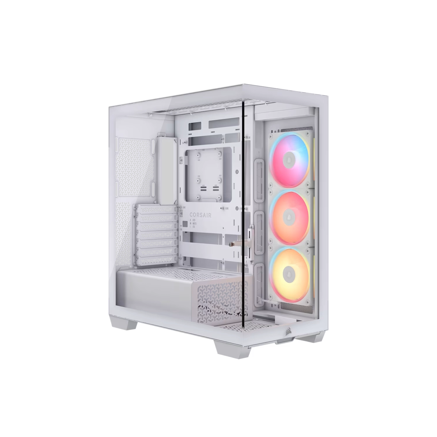 [113324] Gabinete Corsair 3500X Lx-R Rgb Icue Link Mid Tower Blanco