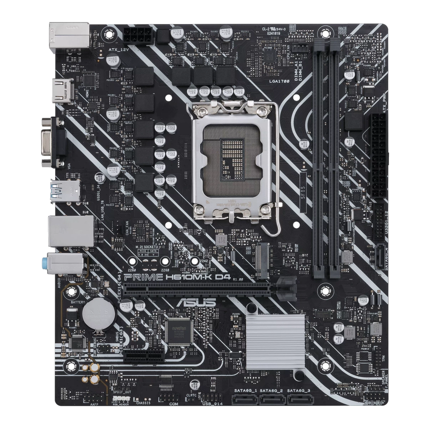 [113347] Motherboard Asus Prime H610M-K D4 Csm Lga 1700 Ddr