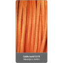 Cable Textil CT19 - Naranja x metro