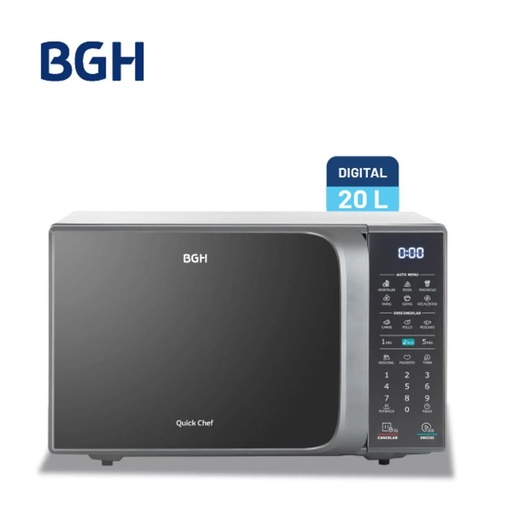 [113467] Microondas Bgh B120Ds20I - Eco Gris 20Lts Digital (Pih049509)