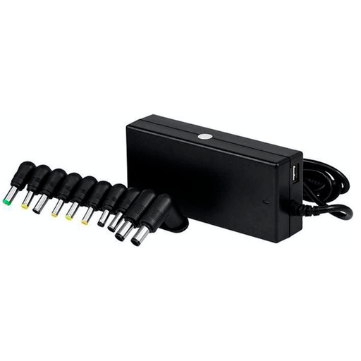 [2431] NETMAK NM-1287 - CARGADOR UNIVERSAL PARA NOTEBOOK 90W SELECTOR DE VOLTAJE AUTOMATICO VARIOS PINES