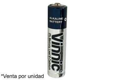 [113676] Pila Alcalina Aaa Vinnic Precio X Unidad Plastificada Sin Blister De Carton