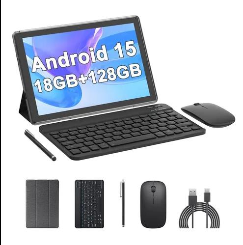[113719] Tablet Android 15 10” 18Gb Ram 128Gb  Expansión 2Tb – 2 En 1 Con Teclado Mouse Y Stylus (Cp20 Pro