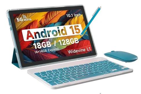[113718] Tablet Android 15 10” 18Gb Ram 128Gb  Expansión 2Tb – 2 En 1 Con Teclado Mouse Y Stylus (Cp20 Pro