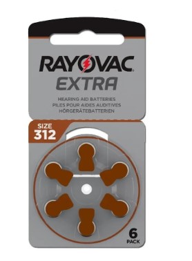 [113729] Rayovac Pila Audiologia Sz 312 Blister Por 6 Unidades