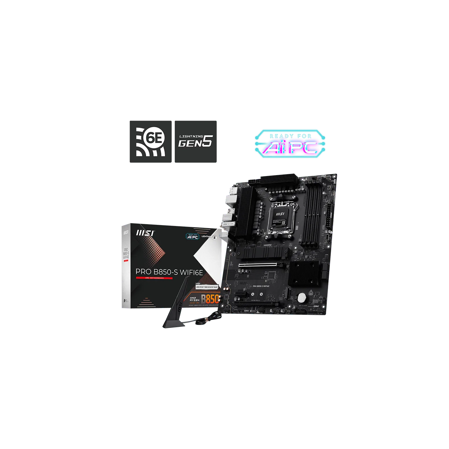 [951370] Motherboard Msi Pro B850-S Wifi6E Am5 Ddr5