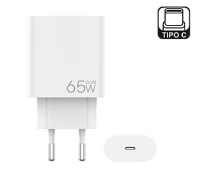 [951419] Jng Cargador 220V 5V 9V 12V 15V 20V Usb Tipo C H 65W Pd65W Reales Carga Rapida Patas Redondas No Incluye Cable
