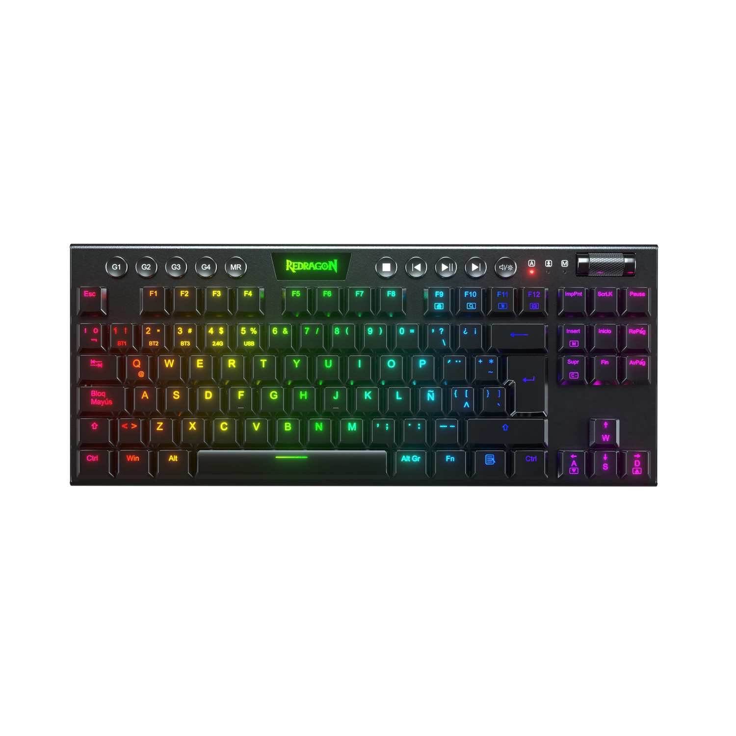 [951454] Teclado Inalámbrico Redragon Horus Tkl Negro