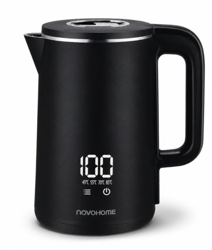 [951477] Novohome Nh-Ekv100 Pava Electrica Digital Touch Negra 1500W 2Lt Indicador De Temperatura