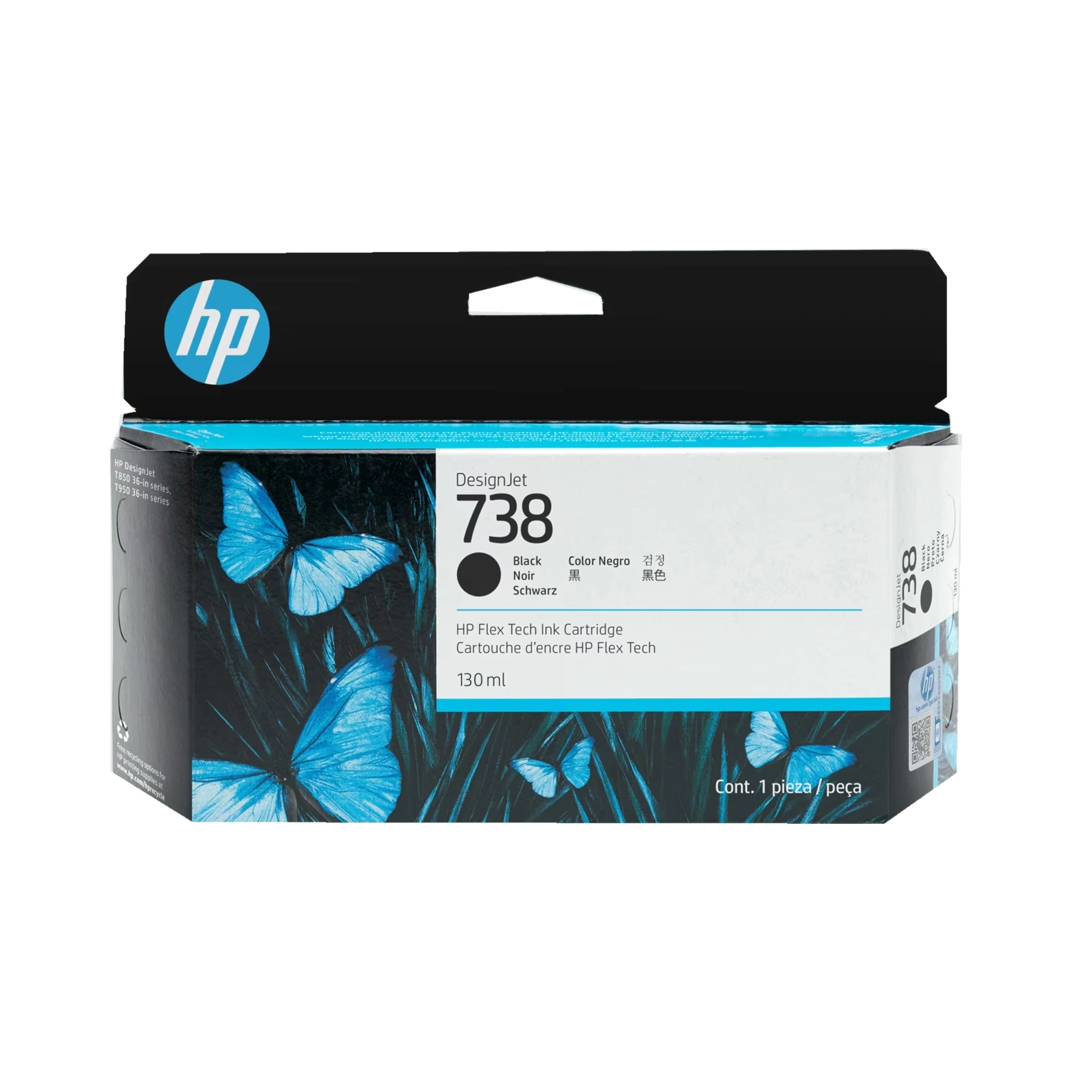 [951515] Cartucho De Tinta  Plotter Hp 738 Negro