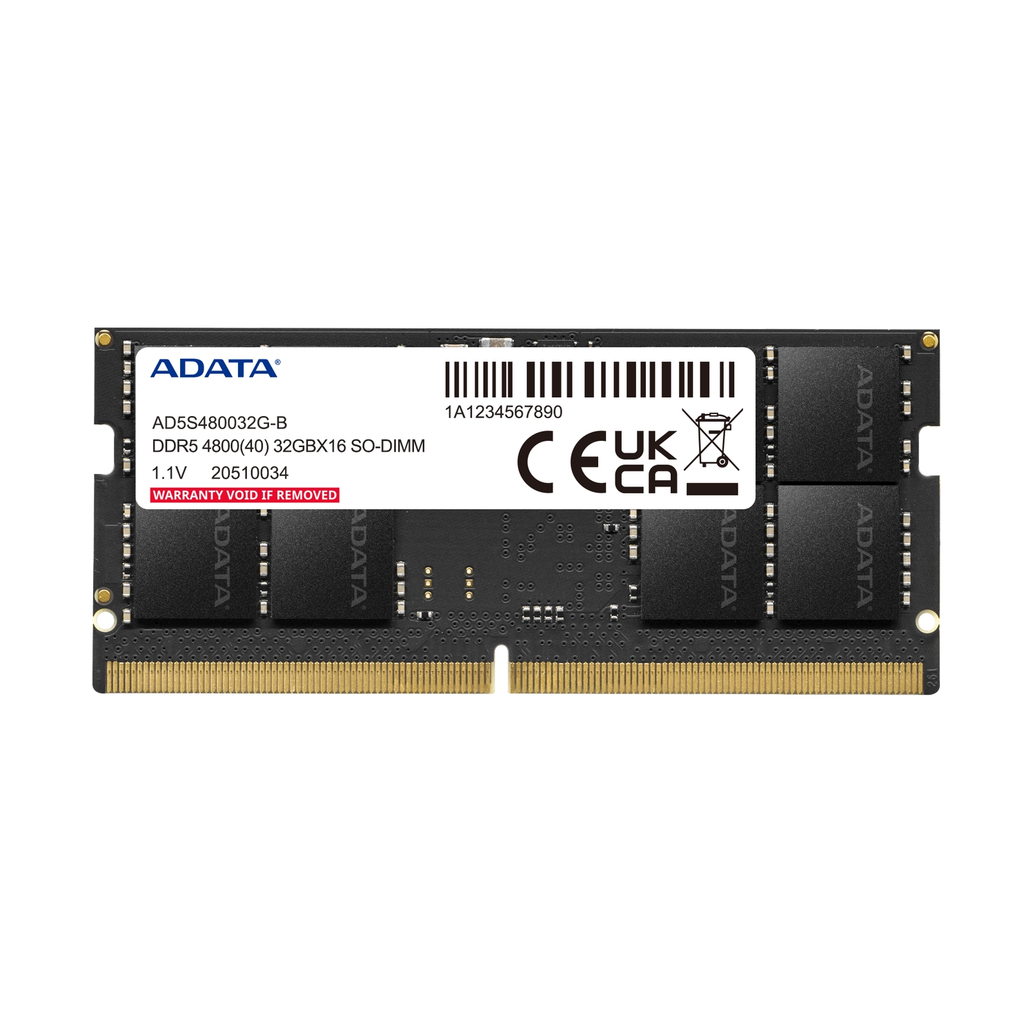 [951519] Memoria Ram Sodimm Adata 16Gb Ddr5 4800Mhz Cl40 1.