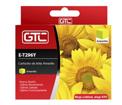 [951524] Cartucho Gtc P/ Epson T296420 T297420 T296 T297 Amarillo 13Ml Xp-231 Xp231 Xp-241 Xp241 Xp-431 Xp-441