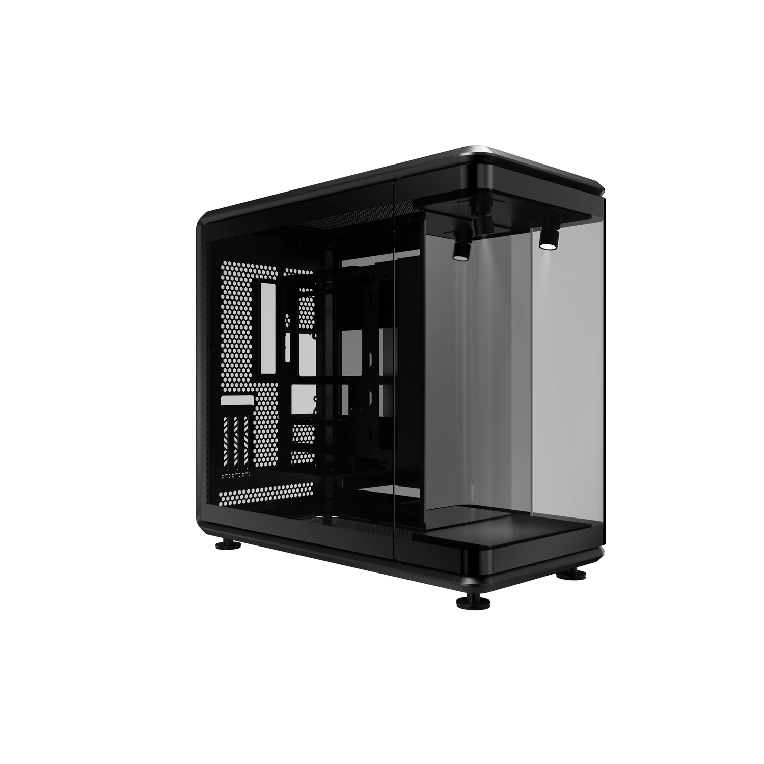 [951642] Gabinete Cooler Master Masterframe 360 Mid Tower Tempered Glass Black S/Fuente