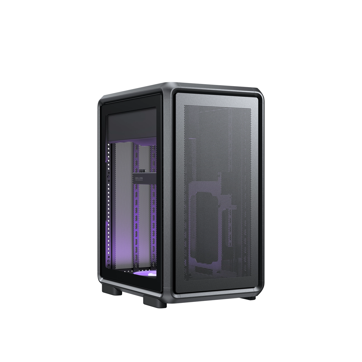 [951644] Gabinete Cooler Master Masterframe 400 Mid Tower Tempered Glass Black S/Fuente