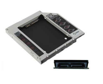 [7426] Caddy Secundario Lectora Sata Slim A Disco Sata 2.5 Apple Macbook Altura 9.5Mm Alternativo