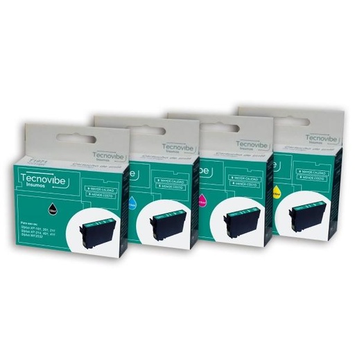 [349] Cartucho Gyg Tecnovibe P/ Epson T296420 Amarillo 17Ml Xp-231 Xp-231 Xp-241 Xp241 Xp-431 Xp-441