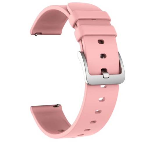 [388] Colmi Correa Malla Silicone Strap 18Mm Pink O Violeta