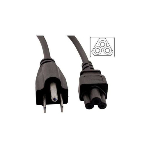 [9381] Cable Power Trebol Fuente - Notebook 220V Tipo B