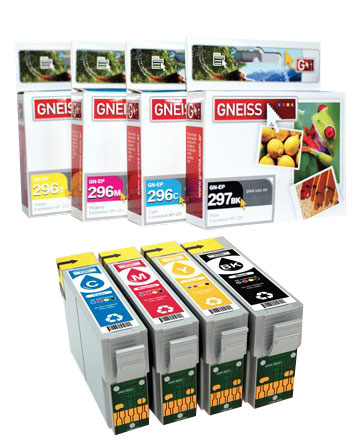 [344] Cartucho Gneiss T296 T297 Black Epson