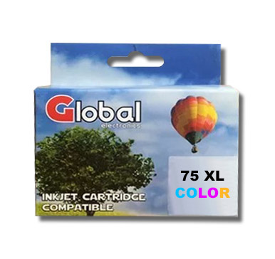 [315] Cartucho Alternativo Global Hp 75 Xl Tri Color 18,8 Mls Alta Capacidad