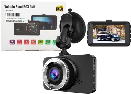 [9741] Dashcam Xushidz Vision Nocturna Sensor G 16:9 720P Expandible Por Microsd Camara Para Auto Incluye Soporte Y Cargador 12V