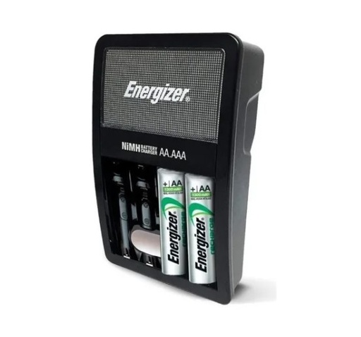 [3978] ENERGIZER RECHARGE MAXI CHVCM4 - CARGADOR DE PILAS AA/AAA 4 SLOTS + 2 PILAS AA 1300 MAH