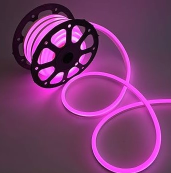 [8533] Forest Lighting Manguera 12V Neon Led 612 Luz 50 Mts 6X12 Mm Color Rosa Pink