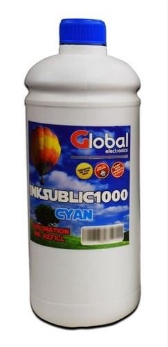 [5173] GLOBAL INKSUBLIC1000 TINTA PREMIUM SUBLIMACION CYAN BOTELLA 1000 CM3