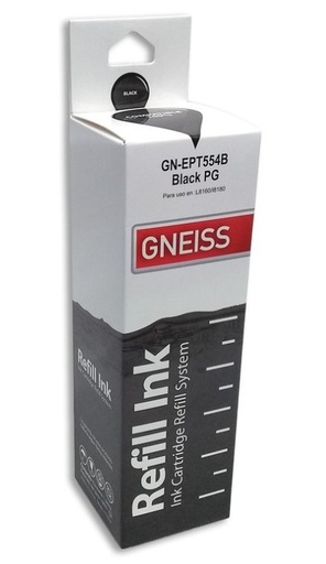 [6451] Gneiss Tinta Epson Alternativa T554/T555 70Ml Black Sistema Continuo L8160 8180