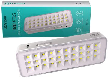[951804] Luz De Emergencia Noganet Nh-L1 30 Leds 3W 100 Lumenes Autonomia 3 A 6 Hs Luz Blanca Fria