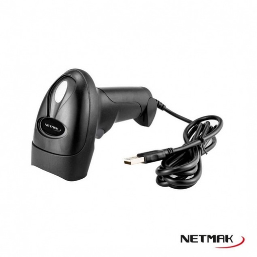 [8878] NETMAK LECTOR CODIGO DE BARRAS/QR USB NM-LC207