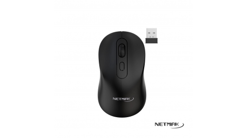 [9248] Netmak Mouse Nm-M640 2.4Ghz + Bluetooth Recargable Negro