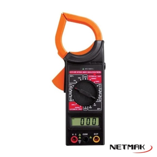 [6232] Netmak Nm-266 - Pinza Digital Amperimetrica 1000Amp Ca