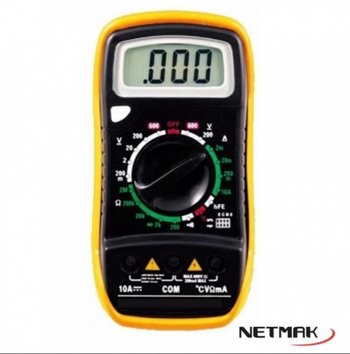 [6234] NETMAK NM-838 - TESTER DIGITAL CON BUZZER TEMP DATA HOLD