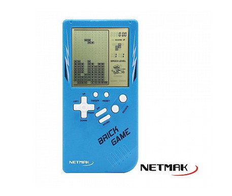 [4307] NETMAK CONSOLA DE JUEGOS RETRO GAMER NM-BRICK - PANTALLA 3,5&quot; - 23 JUEGOS