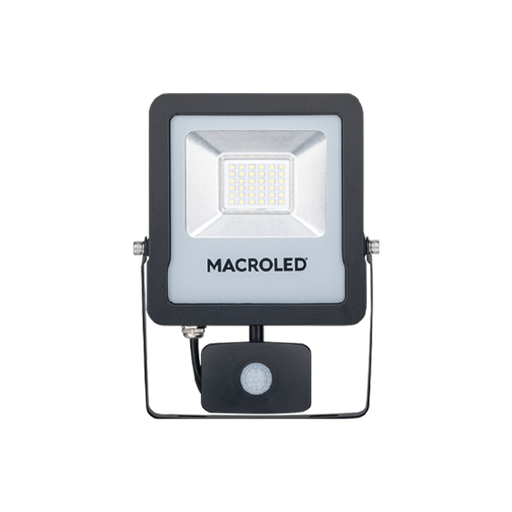 [4327] MACROLED SFLSV2-30CW - REFLECTOR LED CON SENSOR DE MOVIMIENTO FRIO 6500K