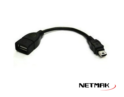 [1400] NM-C75 netmak Adaptador Usb (H) A Mini Usb 5P (M) OTG