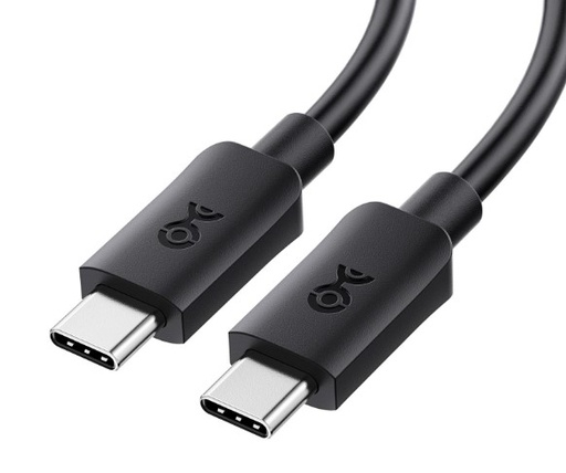 [6431] Pronext Cable Tipo C A Tipo C Largo 1 Metro Potencia 5A Maximo Color Negro Ub C Usb C 5A