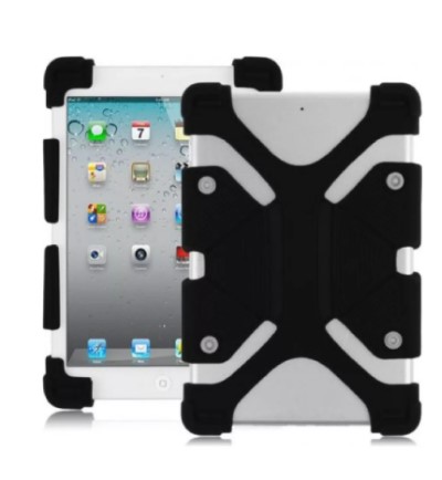 [1899] Tecnocel - Funda Bumper Protector Tablet 10 A 11 " Protege Golpes Caidas Bordes Negro